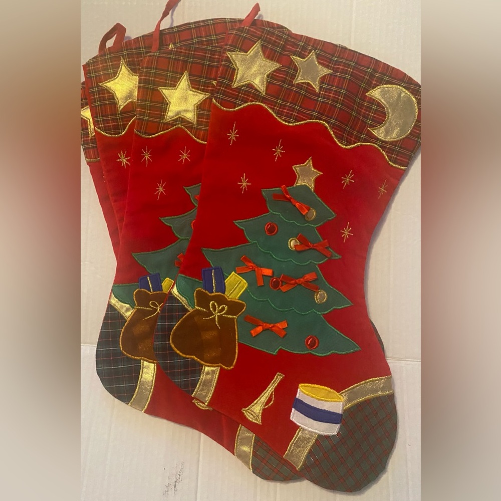 4 Old Fashioned Vintage velvet Stockings
